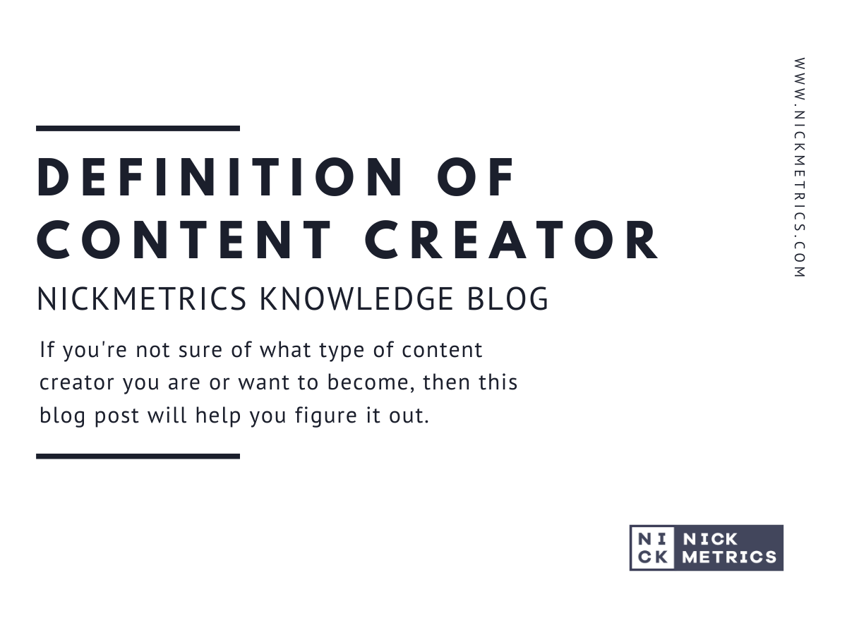 Content Creator blog featured image