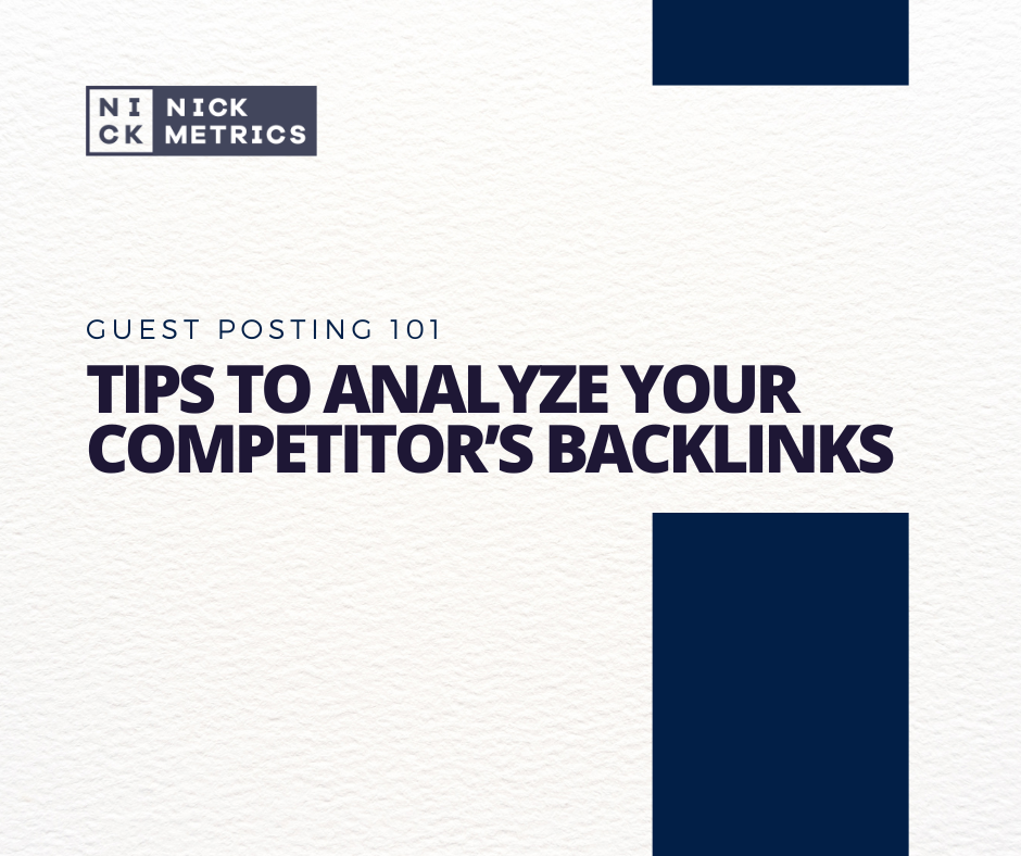 Competitor’s Backlinks Blog Featured Image